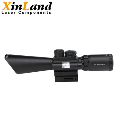 la portée tactique du fusil 3.5-10X40 avec le laser rouge a illuminé Mil Dot Reticle Fit 20mm
